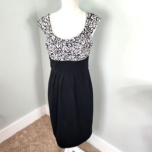 London Style Women’s Sheath Empire Waist Sleeveless Lined Dress Size 10